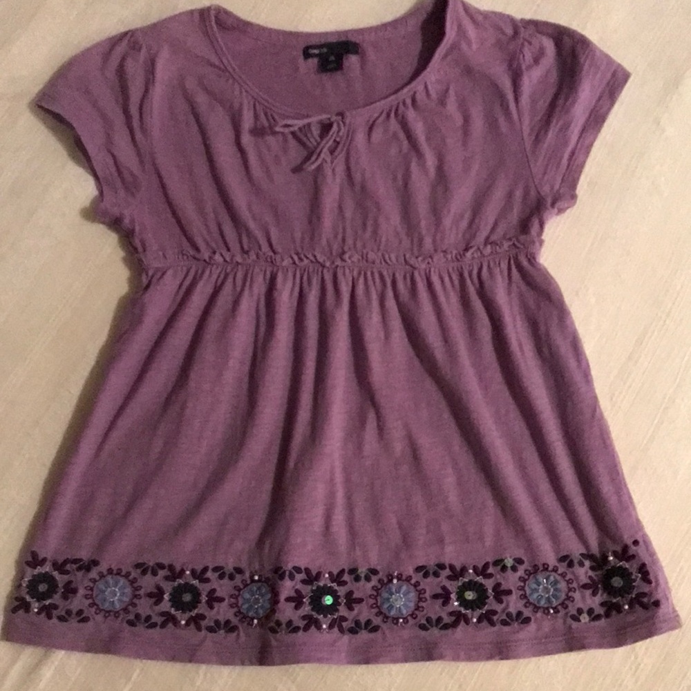 Girls GapKids Purple Short Sleeve Top